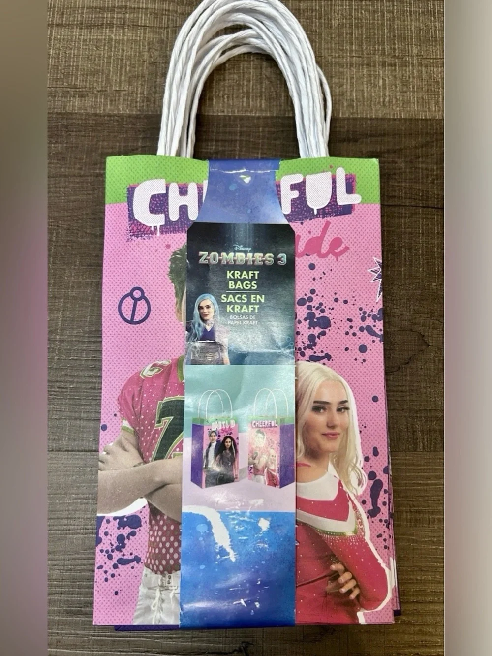 Disney Zombies 3 Gift Bags Kraft Bags Birthday Bags Set Of 8 NEW UNUSED